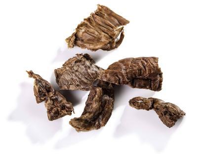 polmone di bovino essiccato per cani