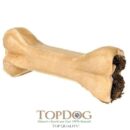 Osso di pelle di bufalo per cani con Trippa Verde - M