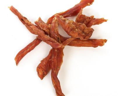 petto di pollo essiccato per cani in strisce