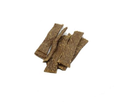 strisce di pesce essiccato per cani