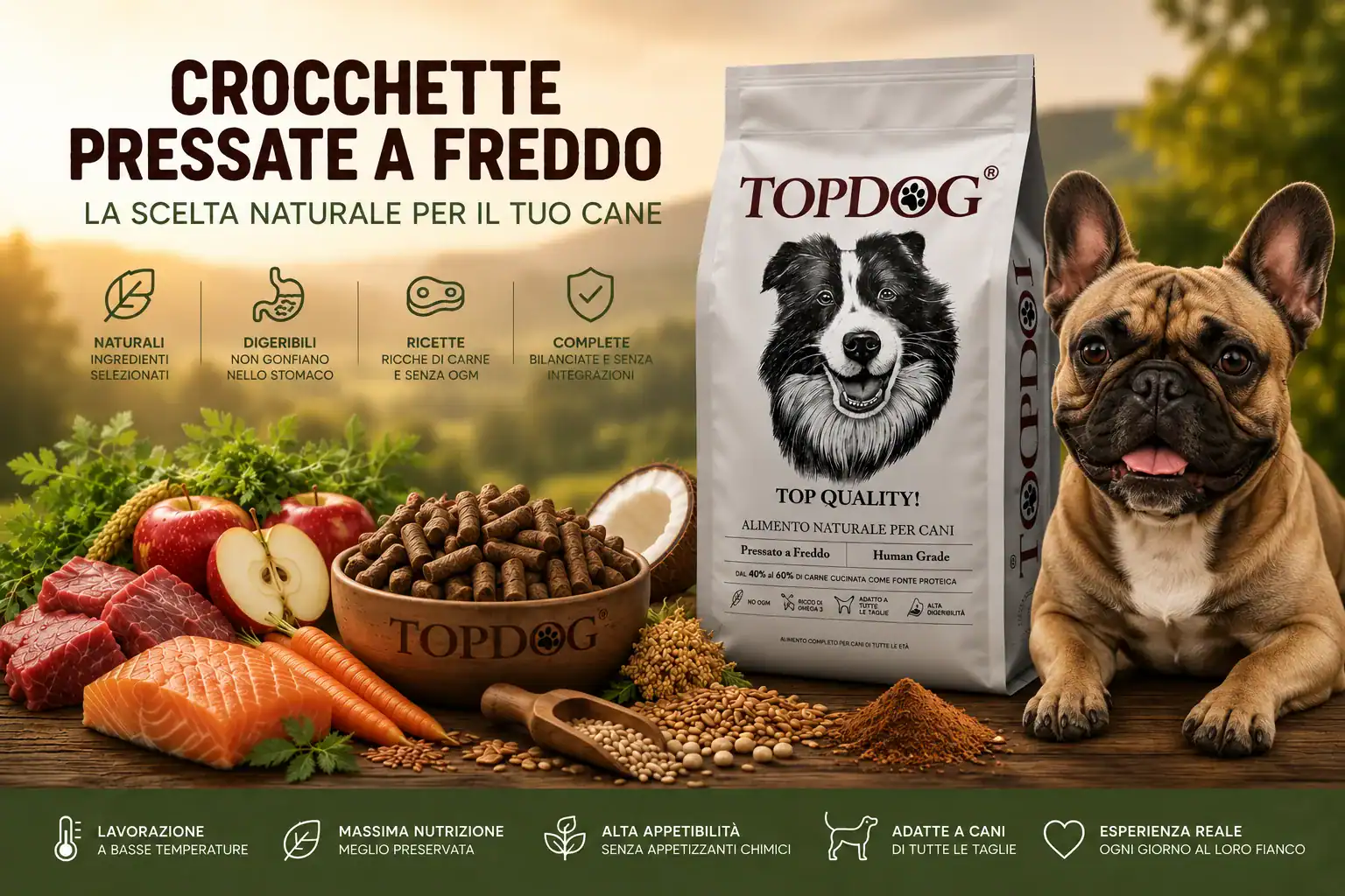 crocchette pressate a freddo per cani